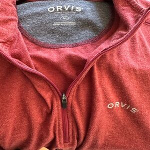 Orvis Red Zip-Up Jacket